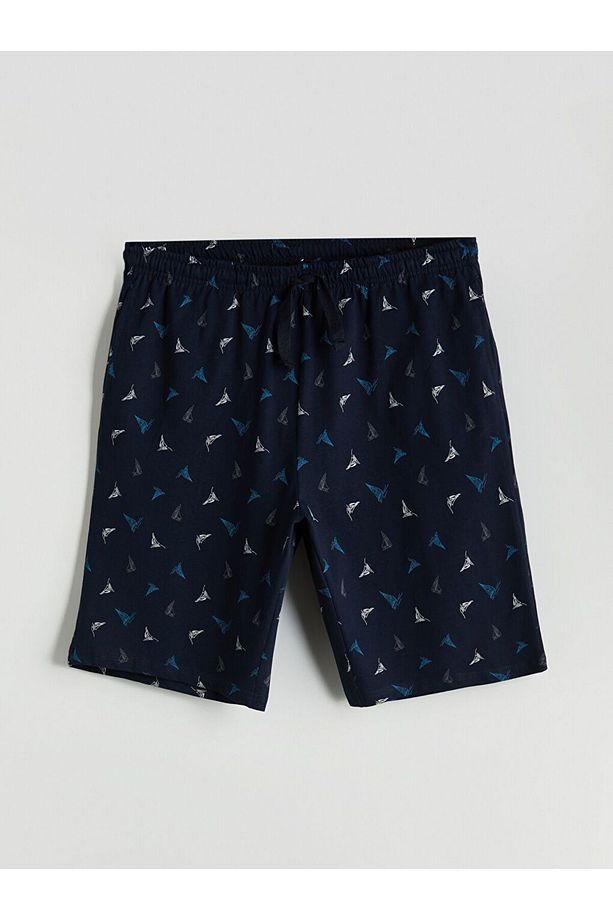 Standart Kalıp Erkek Şortlu Pijama Takımı - 8
