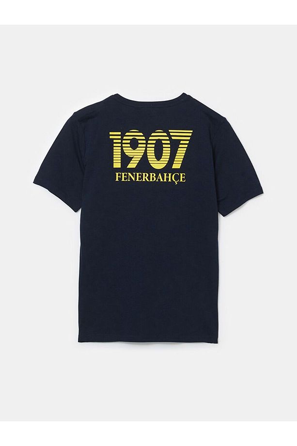 Standart Kalıp Fenerbahçe Baskılı Erkek Şortlu Pijama Takımı - 8