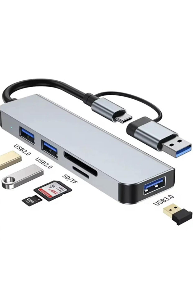 HUB 2 USB with Memory Reader - 1
