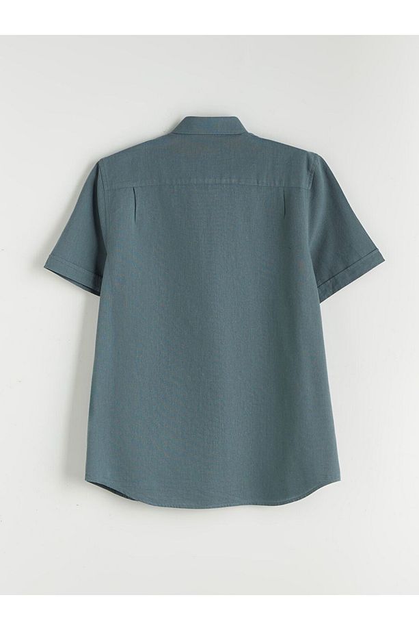 LCWAIKIKI Classic Regular Fit Keten Karışımlı Erkek Gömlek - 2