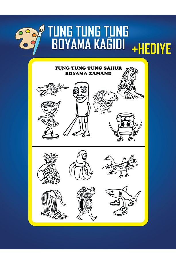 Tung Tung Tung Sahur Elit Set – Tüm Brainrot Karakterleri - 17 Adet Figür - 6