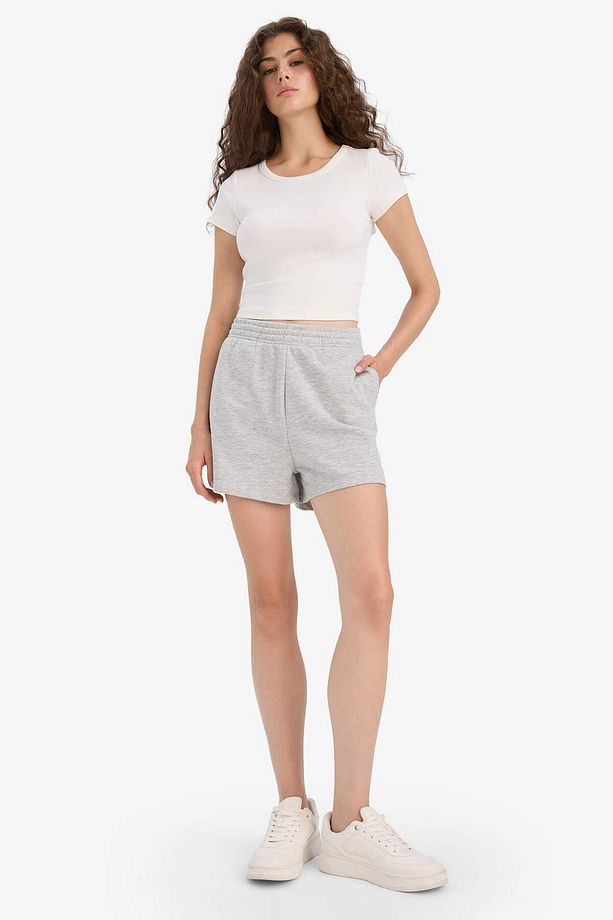 Regular Fit Beli Lastikli Basic Düz 2'li Şort F5592ax25sm - 2