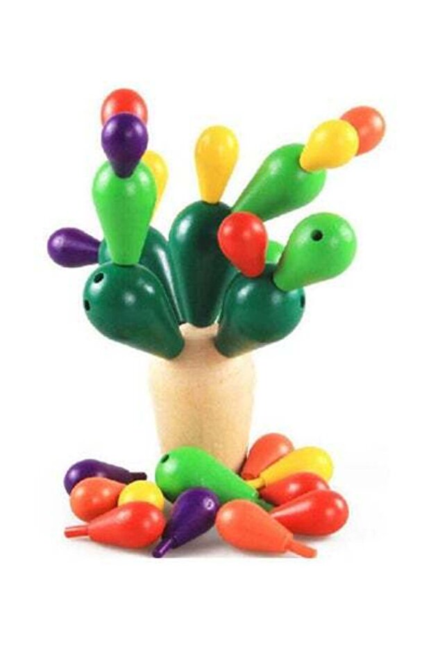 Wooden Cactus Splicing Educational Toy