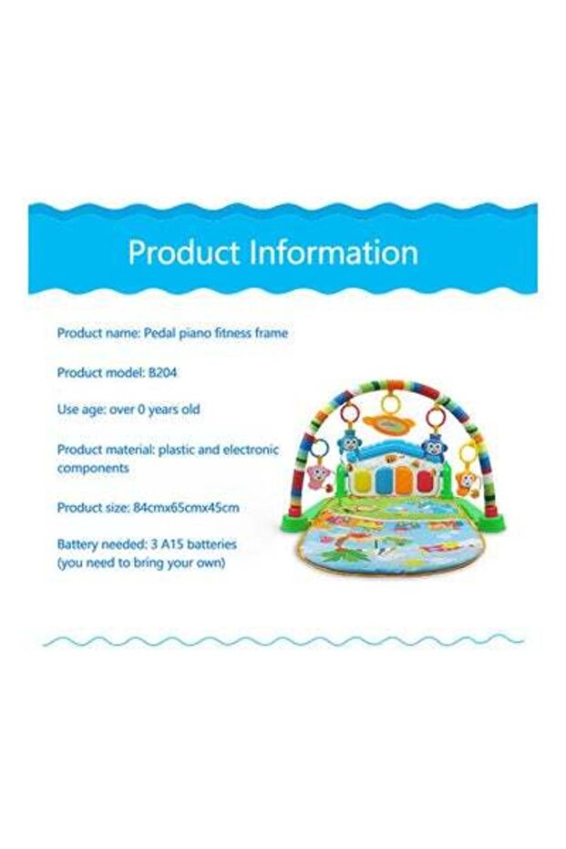 سجادة لعب موسيقية 84 سم - 3