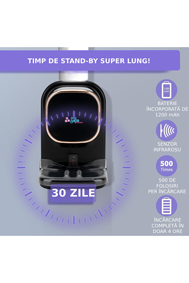 ® Automatic Toothpaste Dispenser, Sensor, 1200mAh, Black Core - 7