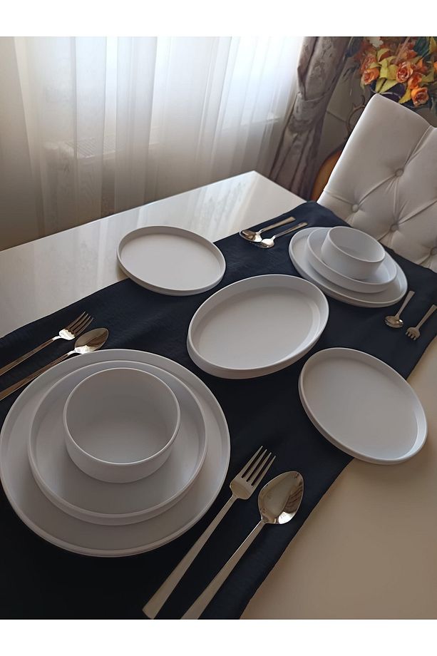2 kişilik Modern yemek takımı 13 parça set - 3