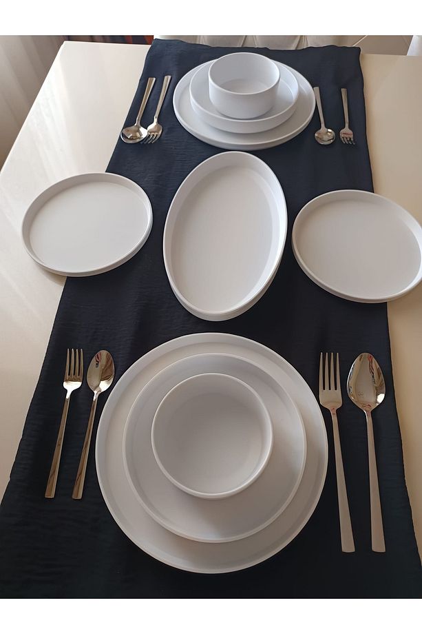 2 kişilik Modern yemek takımı 13 parça set - 4