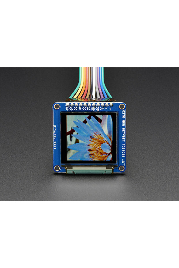 OLED Breakout Board - 16-bit Color 1.5" w/microSD - 4