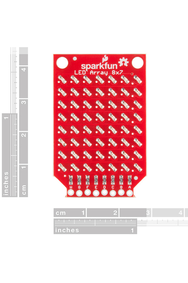 Red LED Matrix - 8x7 - 2