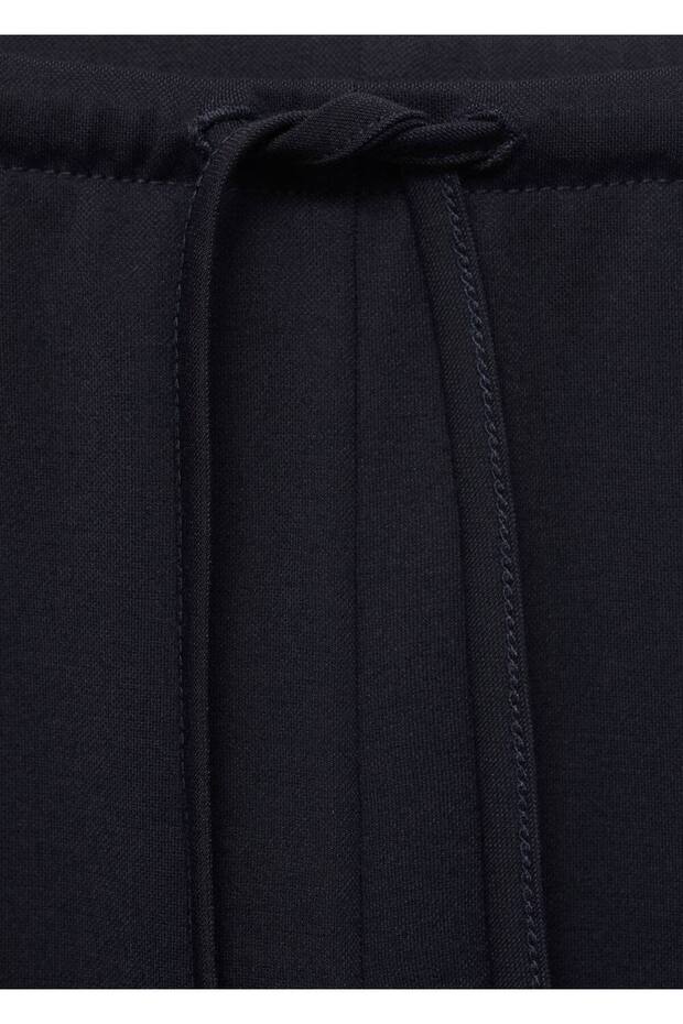 Wide leg elastik belli pantolon - 8