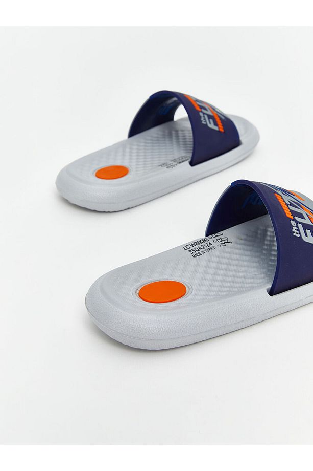 LCW STEPS Lacivert Tek Bantlı Baskılı Erkek Çocuk Terlik - 5