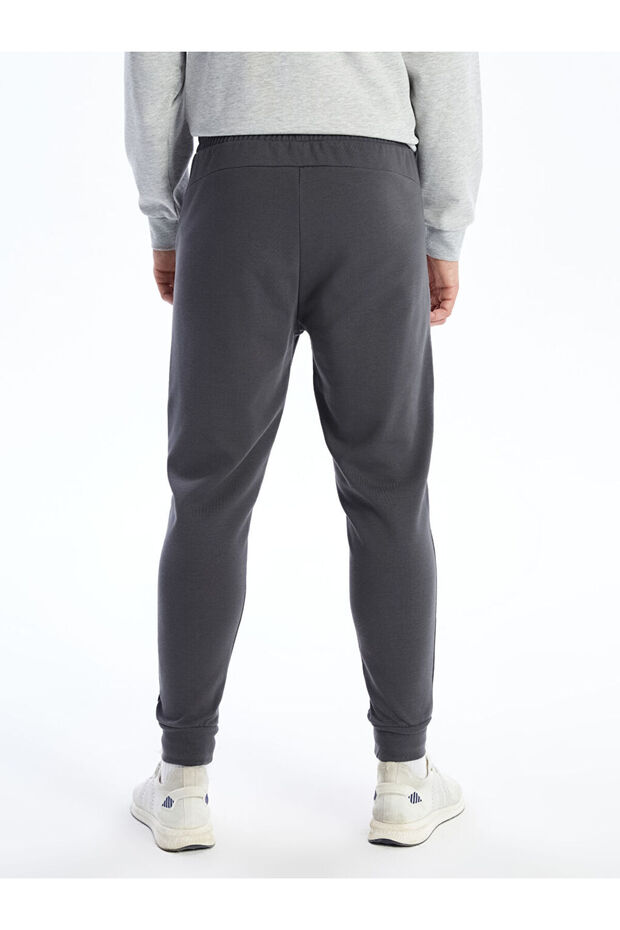 Gri Slim Fit Erkek Jogger Eşofman Altı - 5