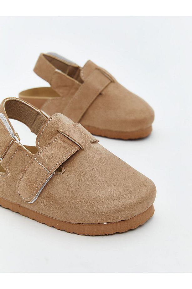 LCW STEPS Haki Süet Görünümlü Erkek Bebek Ev Terliği - 3