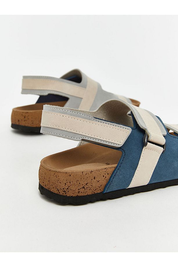 LCW STEPS Lacivert Cırt Cırtlı Kadın Sandalet - 5