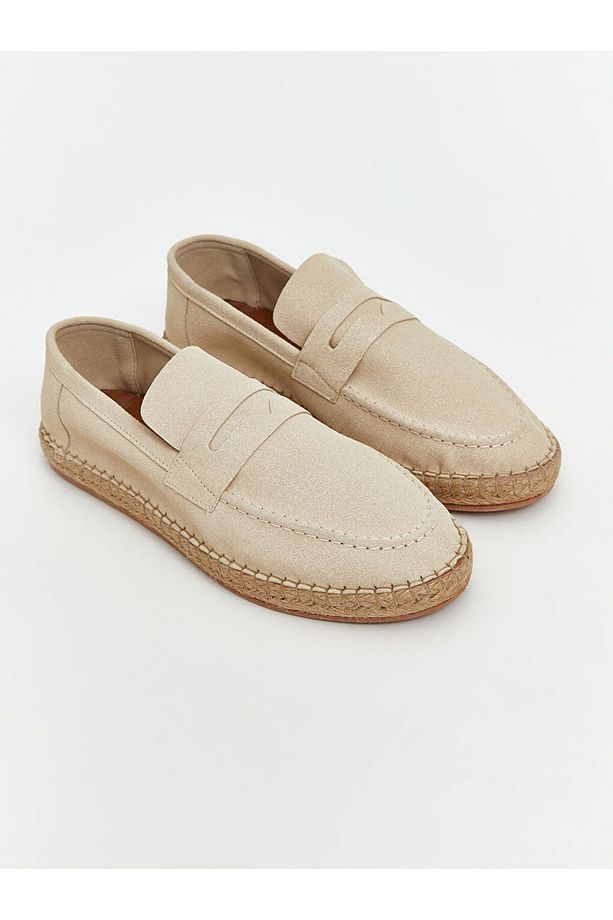 Hasır Tabanlı Erkek Espadril Ayakkabı - 1