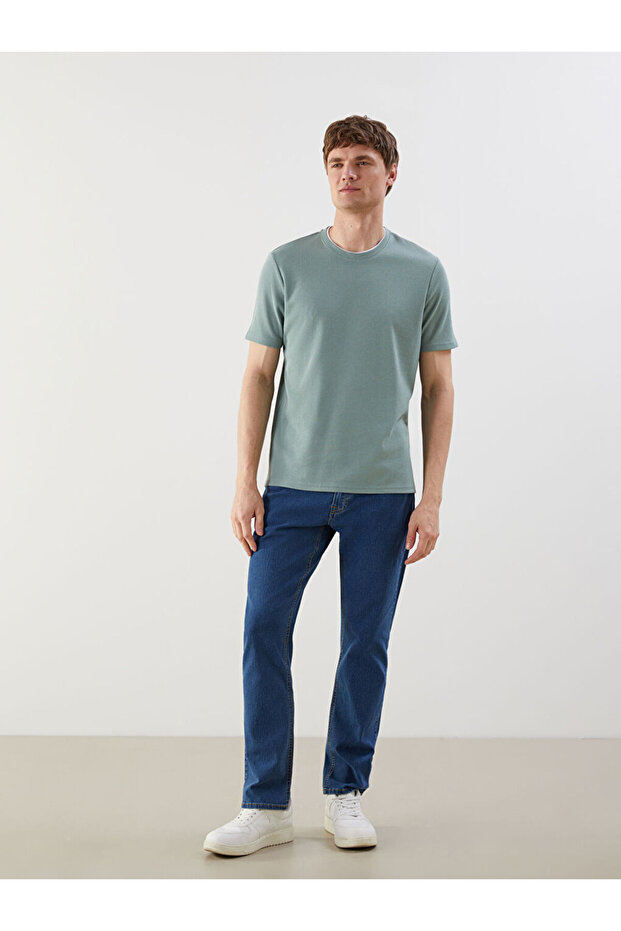 Create Your Style from Uzg Store |   Crew Neck Plain Men's T-Shirt - 3
