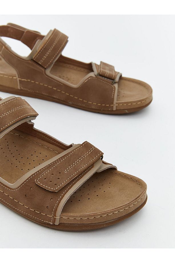 LCW STEPS Kahverengi Çift Bantlı Erkek Sandalet - 3