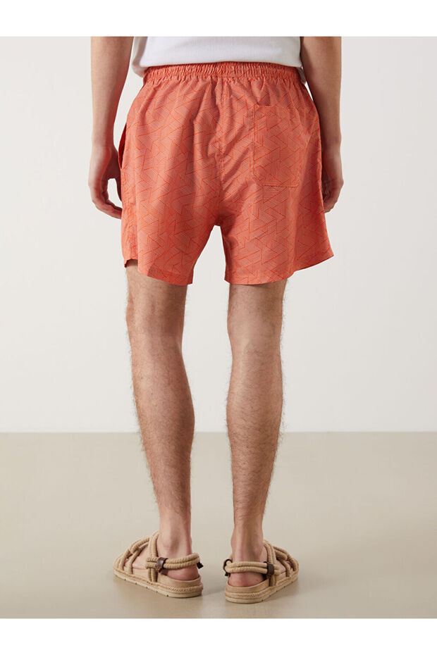 Create Your Style from Uzg Store |   Short Length Patterned Men's Swim Shorts - 4