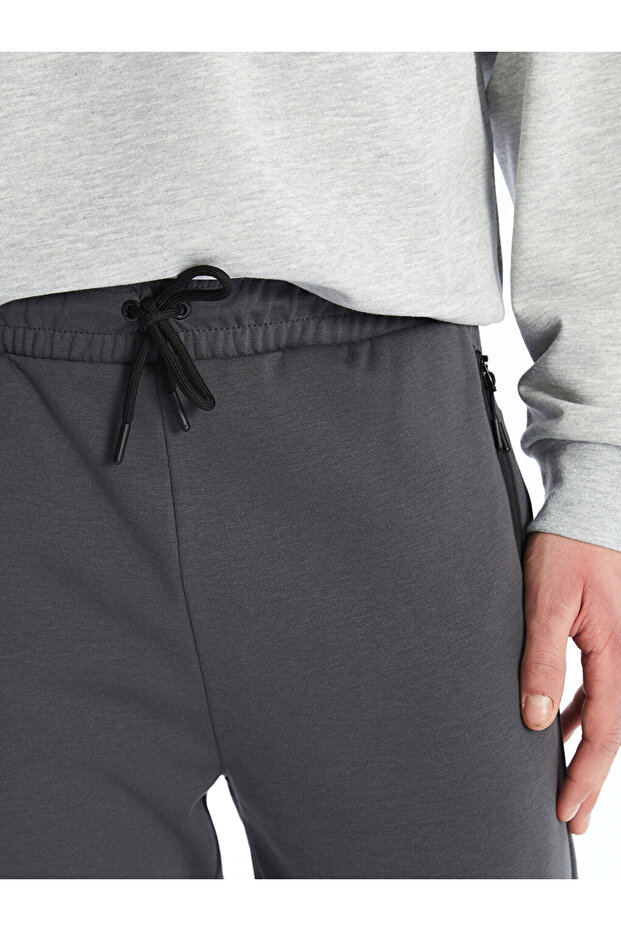 Gri Slim Fit Erkek Jogger Eşofman Altı - 4
