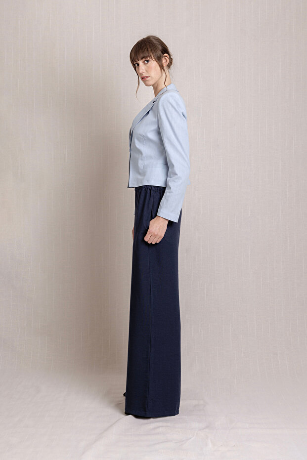 Široke lanene pantalone