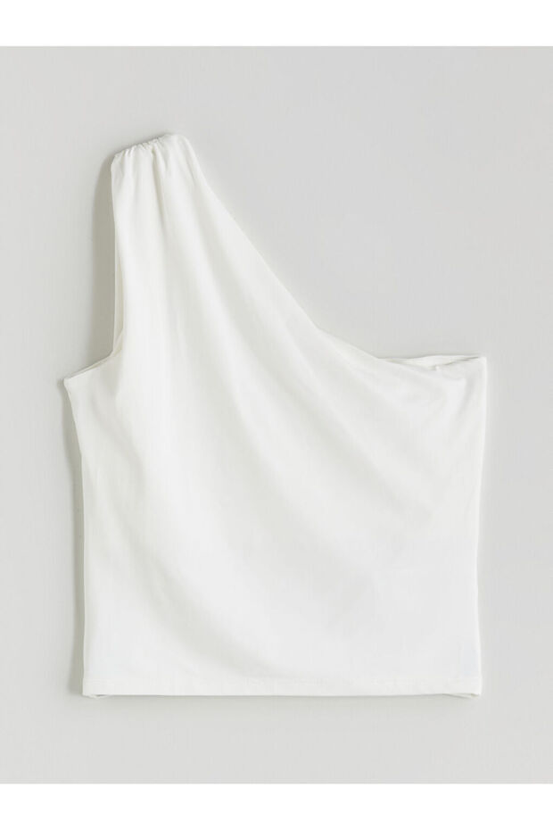 Create Your Style from Uzg Store |   One Shoulder Gathered Blouse - 1