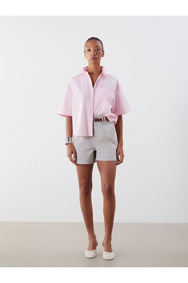 Oversize Poplin Kadın Gömlek - 2