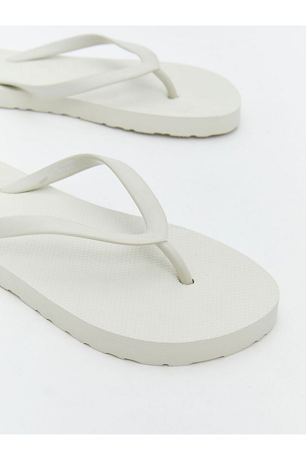 LCW STEPS Bej Düz Parmak Arası Kadın Plaj Terliği - 5