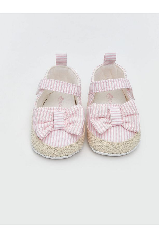 LCW STEPS Pembe Cırt Cırtlı Kız Bebek Yürüme Öncesi Ayakkabısı - 3