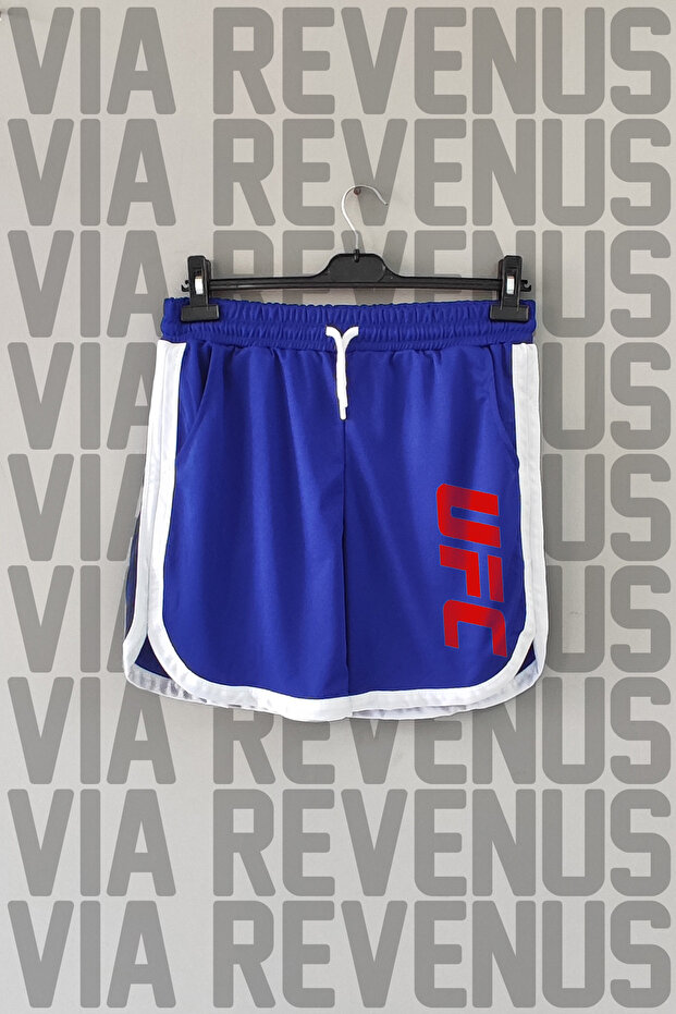Printed Piping Detailed Sports Training Shorts