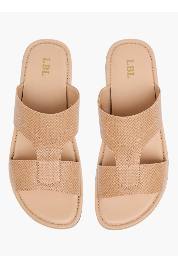 Men's Textured Slip-On Arabic Sandals