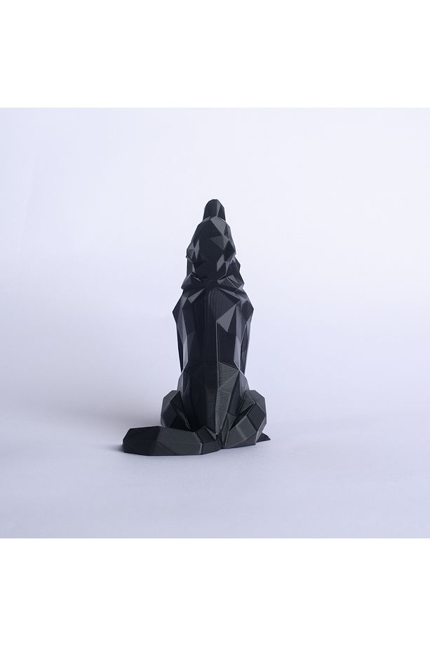 Geometrik Kurt Biblo – 15 cm Low-Poly Dekor - 5