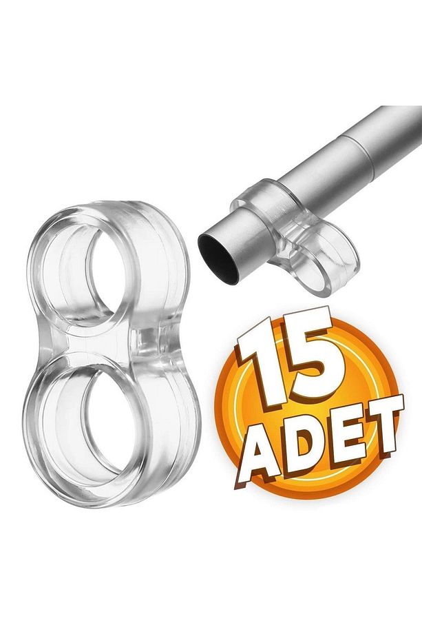 Şeffaf Silikon Plastik Kapı Kolu Tutucu Tutacağı Durdurucu Pencere Tamponu Stoperi (15 ADET) - 1