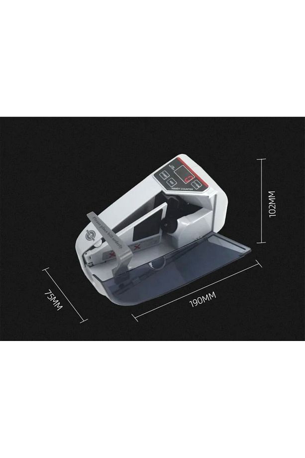Kağıt Para Sayma Makinesi Mini Taşınabilir YasaklıParaKontrol, Pil/Fişli Banknot Sayım - 4