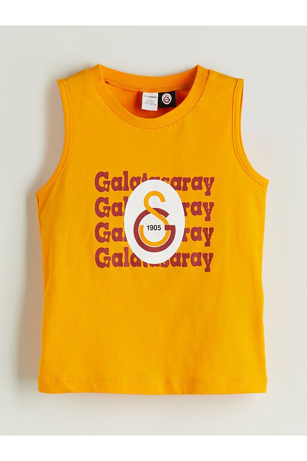 LCW Kids Sari Galatasaray Baskılı Erkek Çocuk Yüzme Üst ve Şort 2'li - 2
