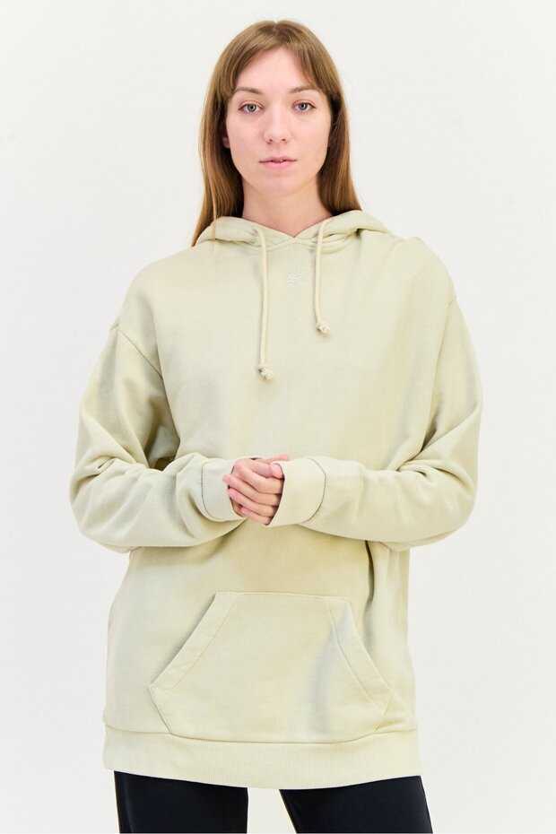 Women Sportswear Fit Long Sleeve Outdoor Hoodie, Beige