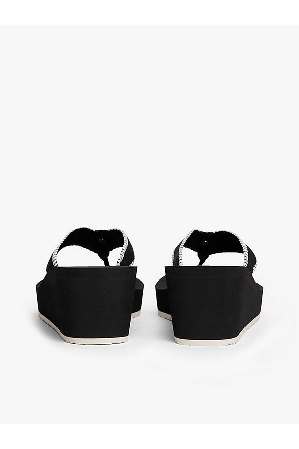TH Monogram Wedge Flip-Flops - 5