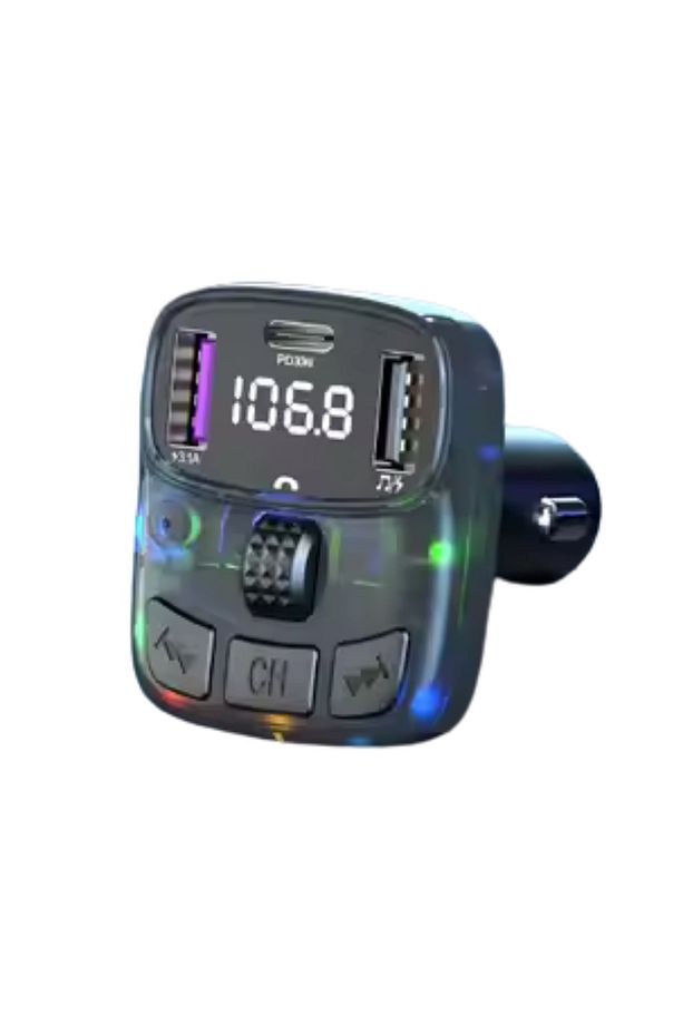 Bluetooth Fm Transmitter Araç Kiti C-56| 30w Hızlı Şarj, Oto Çakmaklık, Usb Type-c, Mp3 Çalar, Radyo - 5