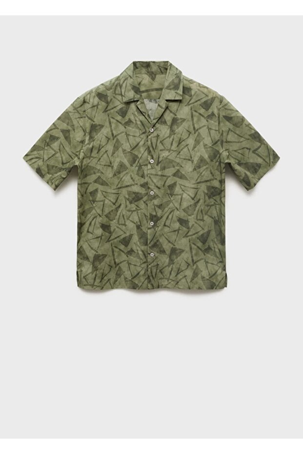 Bowling yaka desenli gömlek - 3