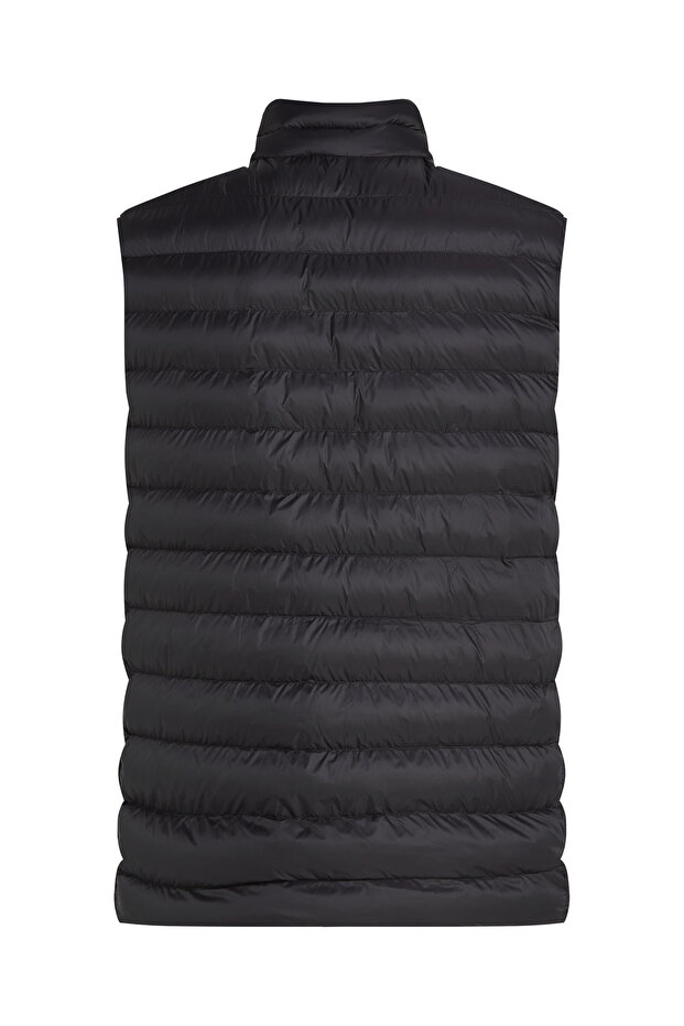 Men Black Packable Quilted Gilet Vest - 6