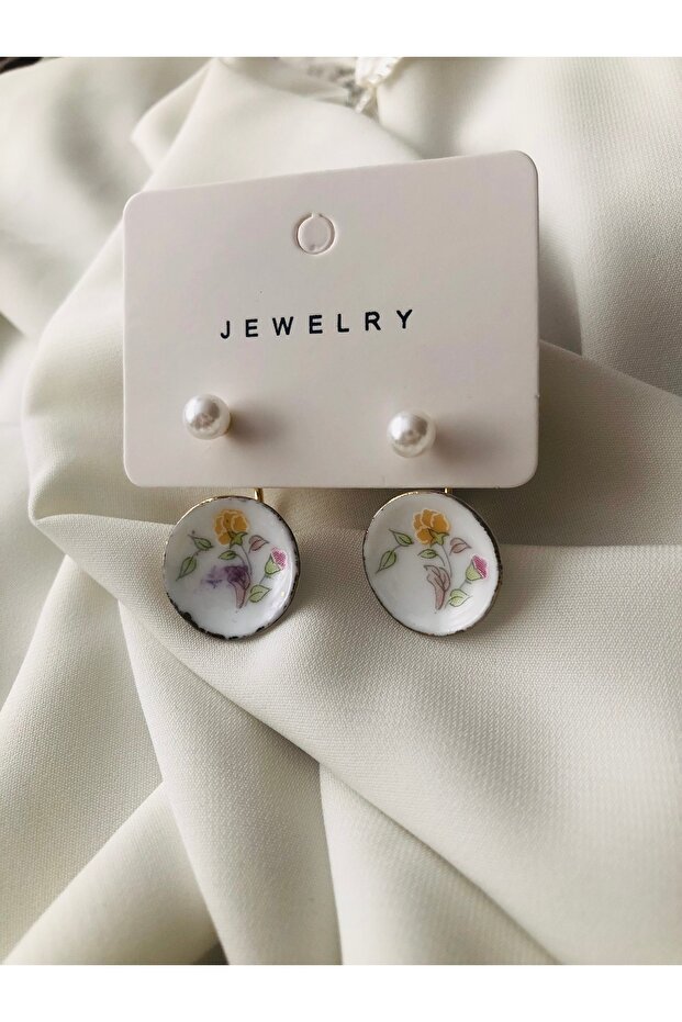 Porselen Tabak Küpe - 3