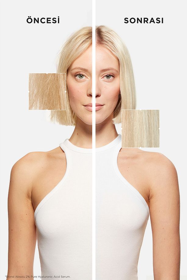 YENİ-27Blond Absolu %2 Saf Hyalüronik sarı saçlar için hasarı tek kullanımda koruyucuSerum 50 ml EVA - 3