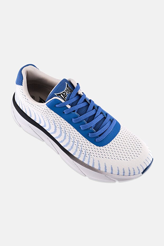 Men Brand Logo Lace Up Training Shoes, Light Grey