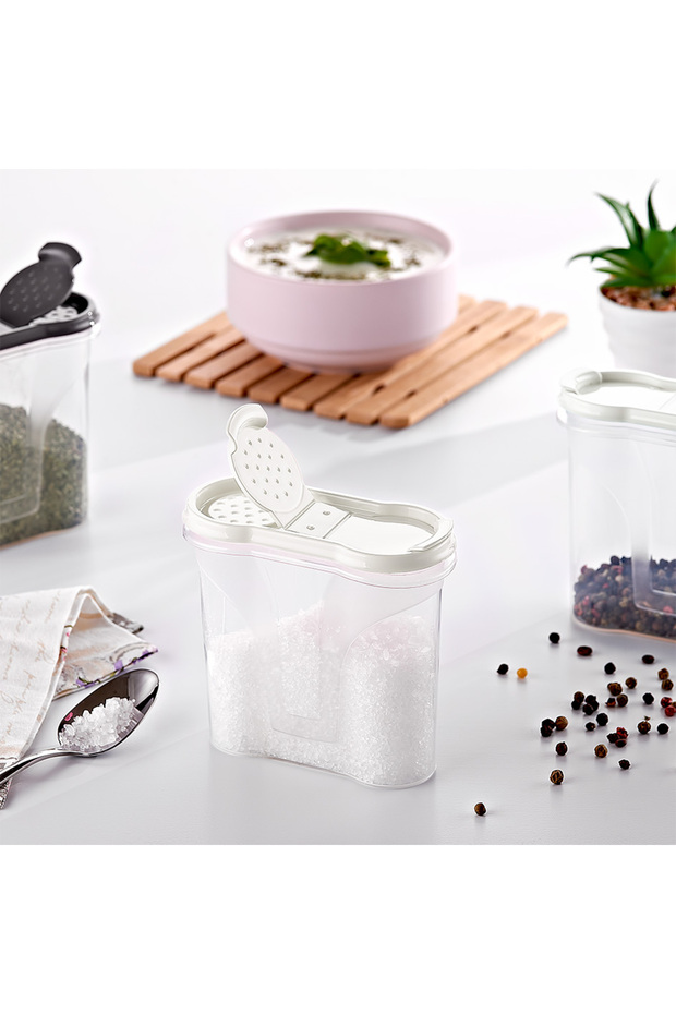 Qlux 4Pcs Spice Rack Bpa Free Wide Lid Dustproof Spice Rack Industrial Spice Rack