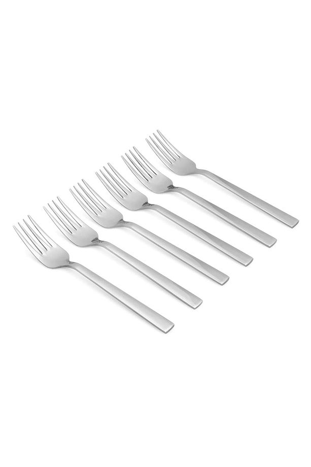 24 Parça Piknik Kahvaltılık Çelik Tabildot Set ( 6 Adet Tabldot,6 Adet Bardak,6 Adet Çatal, Kaşık ) - 7