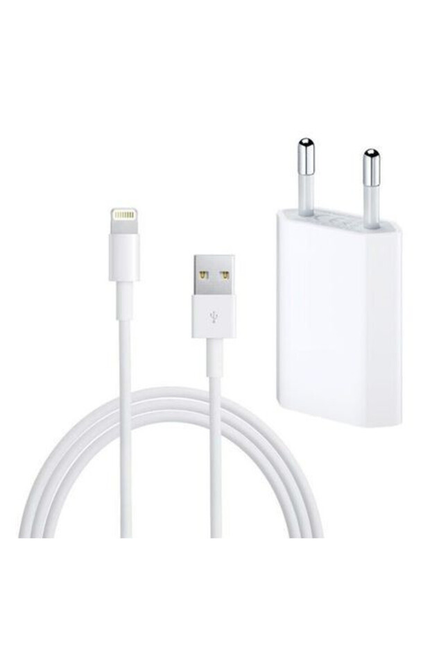 Original Apple power adapter + data/charging cable