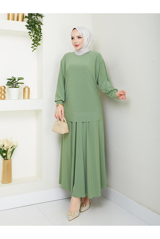 We Have Arrived Our Tunik Oval Cut Skirt Suit with the Most Beautiful Colors
