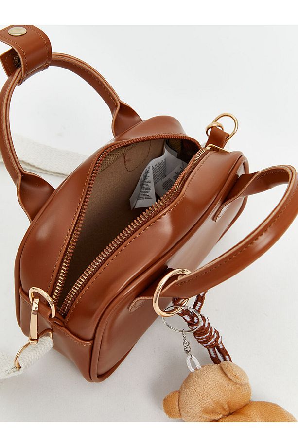 LCW ACCESSORIES Kahverengi Çıkarılabilir Askılı Kız Çocuk Omuz Çantası - 3