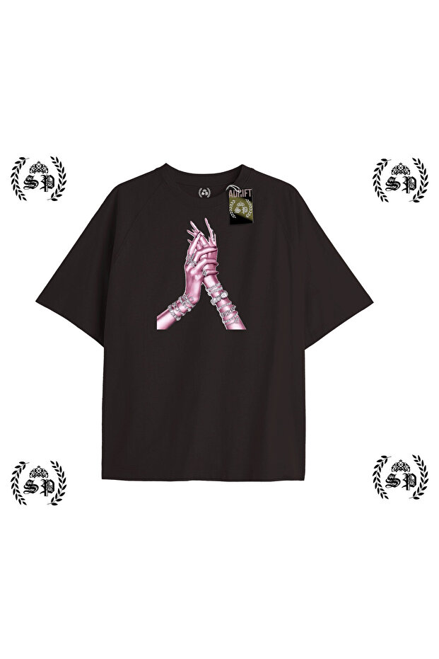 Y2K Girlzz Printed Black T-Shirt