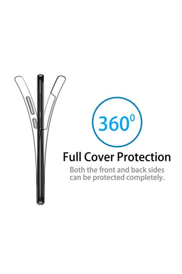 Full TPU 360° case (front + back) for Huawei P Smart (2019), Transparent - 3