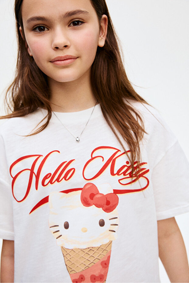 Baskılı Oversize Tişört - 2